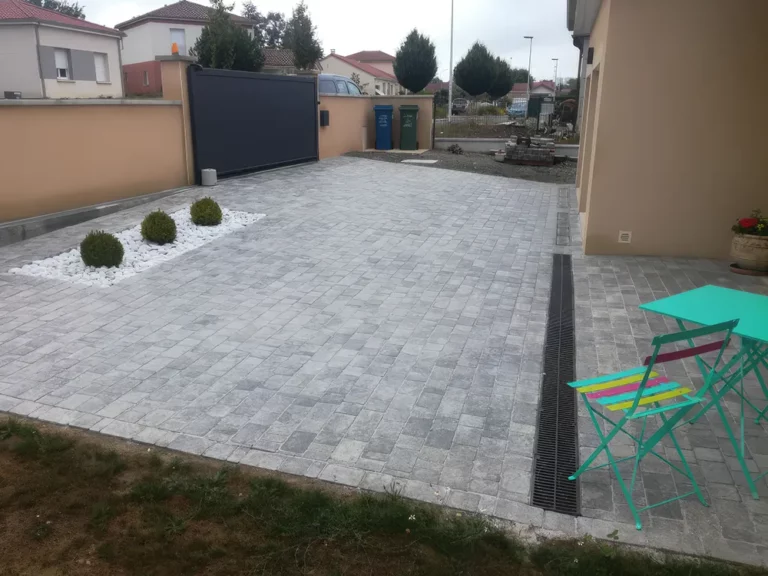 Tlb Maconnerie Entreprise Du Batiment A Limoges Amenagement Entree En Paves 1
